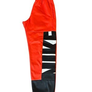 Nike Red and Black Joggers
